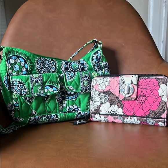 Vera Bradley Handbags - Vintage Vera Bradley Bundle! Wallet and crossbody/shoulder bag.